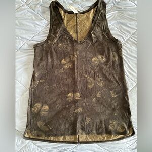 lululemon athletica brown/green Tank Top